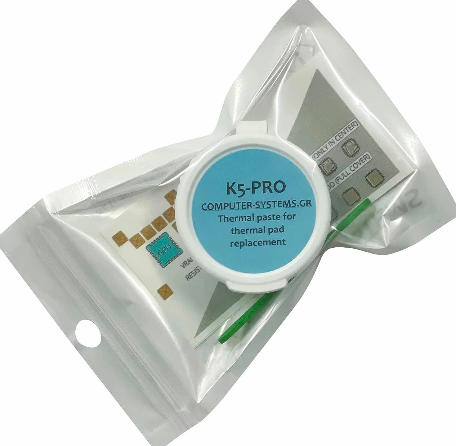 K5-PRO lepka pasta termiczna do wkładów termicznych, 20 g, kompatybilna z iPhone, Apple iMac, Sony PS4 i PS3, XBOX, Acer Aspire itp