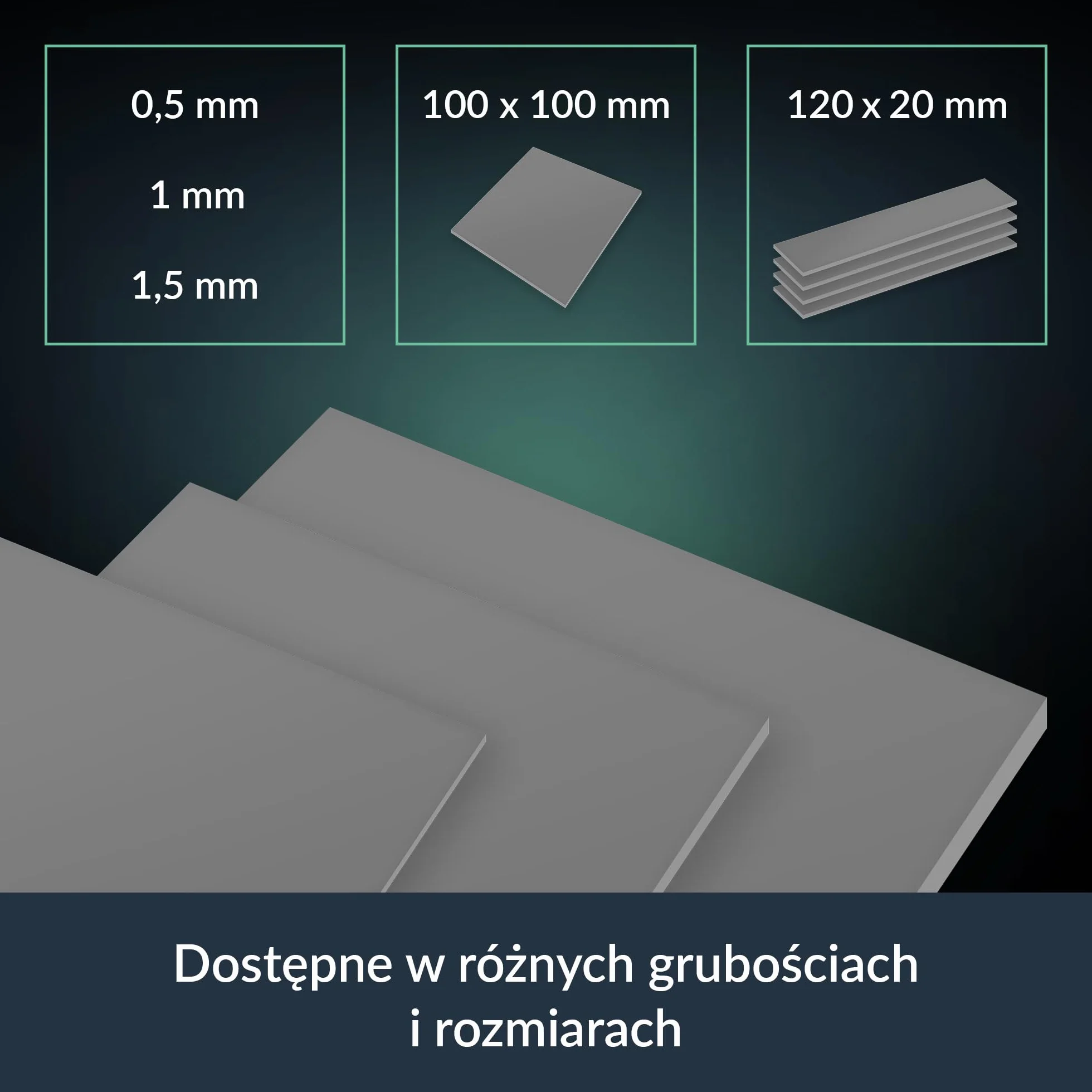 ARCTIC TP-4: wysokowydajna podkładka termiczna, 100x100x1,5 mm (możliwość układania w stosy do 2,0 mm bez utraty wydajności), wysoka wydajność, bardzo miękka, wypełnia szczeliny, niweluje nierówności