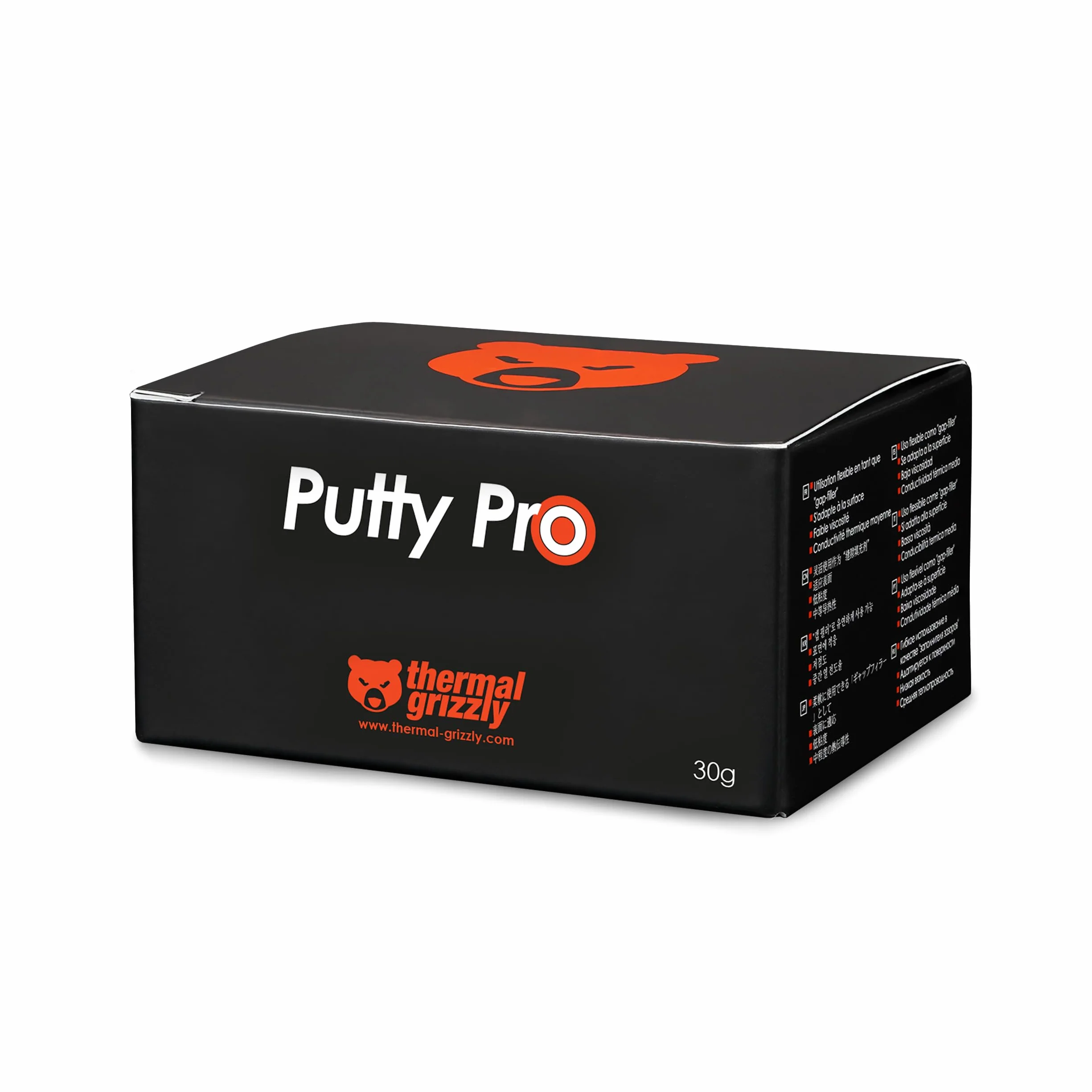 Thermal Grizzly TG Putty Pro - 30 gramów - wysokowydajna elektryczna nieprzewodząca masa termiczna do zastosowań GPU i PCB