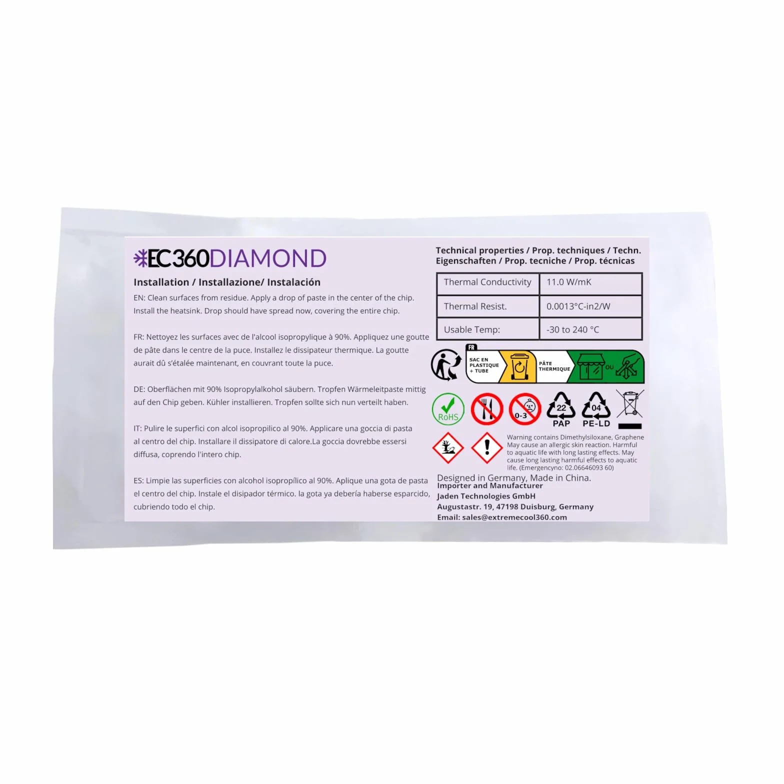 Diamond 11W/mK Pasta Termoprzewodząca (4g)