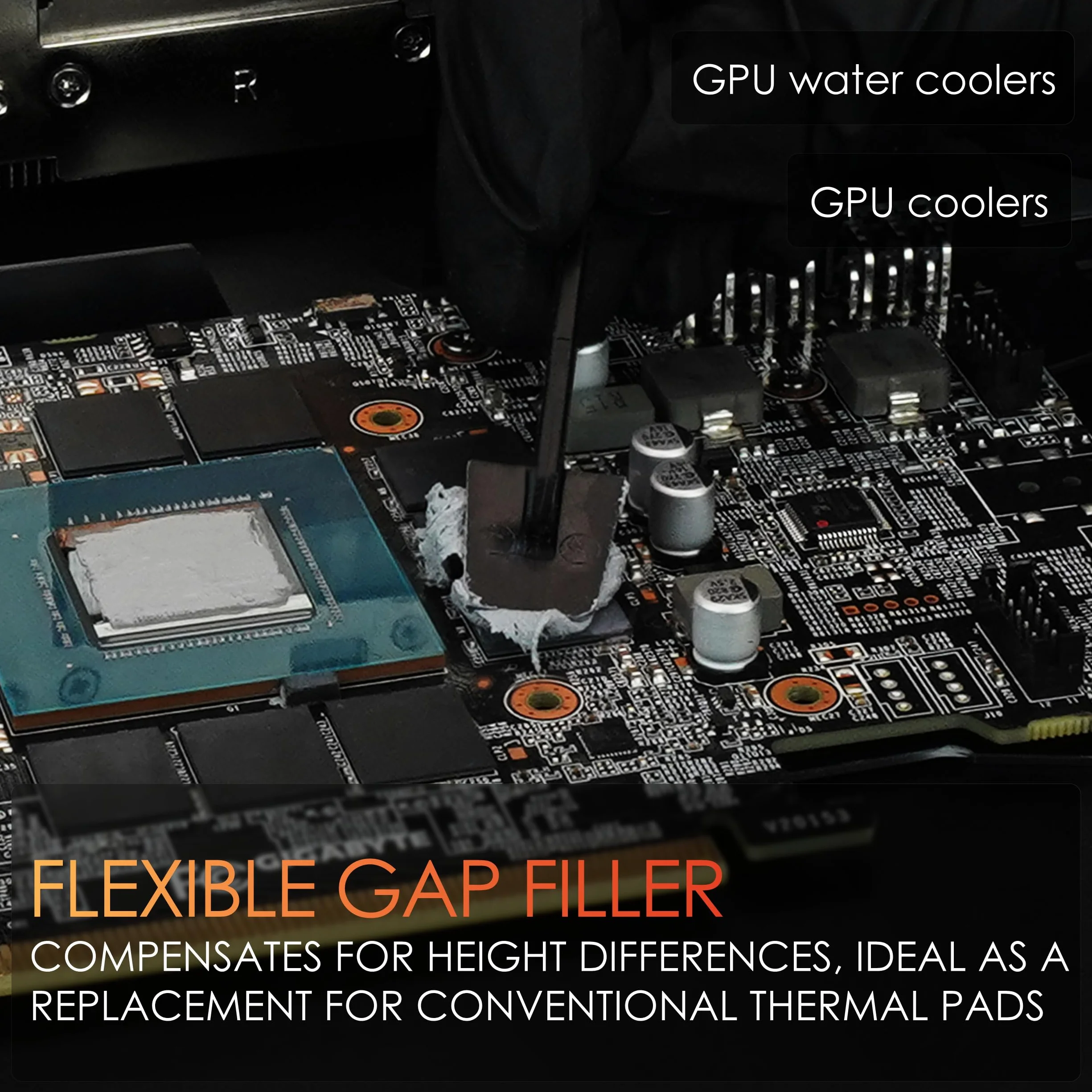 Thermal Grizzly TG Putty Pro - 30 gramów - wysokowydajna elektryczna nieprzewodząca masa termiczna do zastosowań GPU i PCB