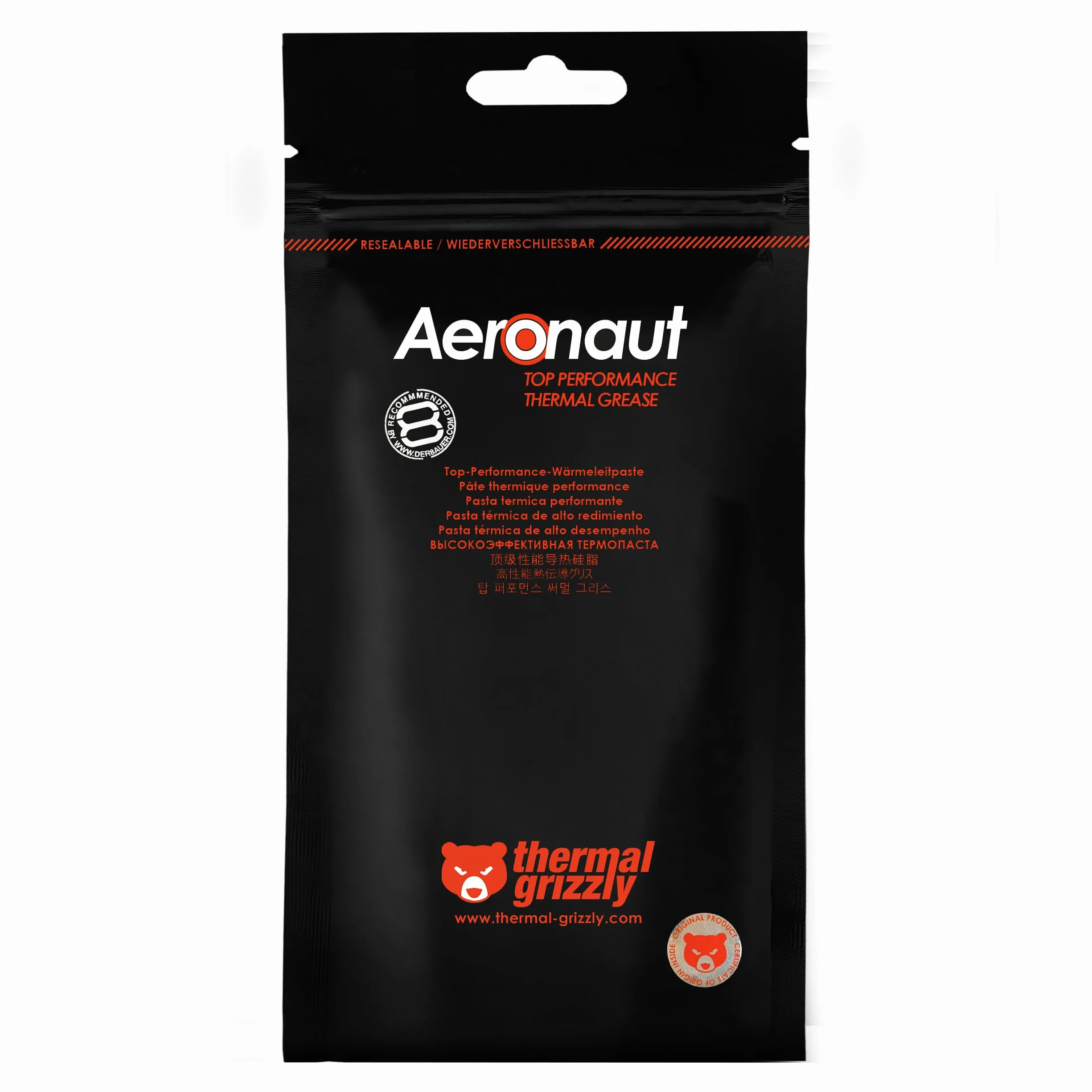 CPU Cooler termiczny Grizzly Aeronaut Wärmeleitpaste - 3,9 grama/1,5 ml