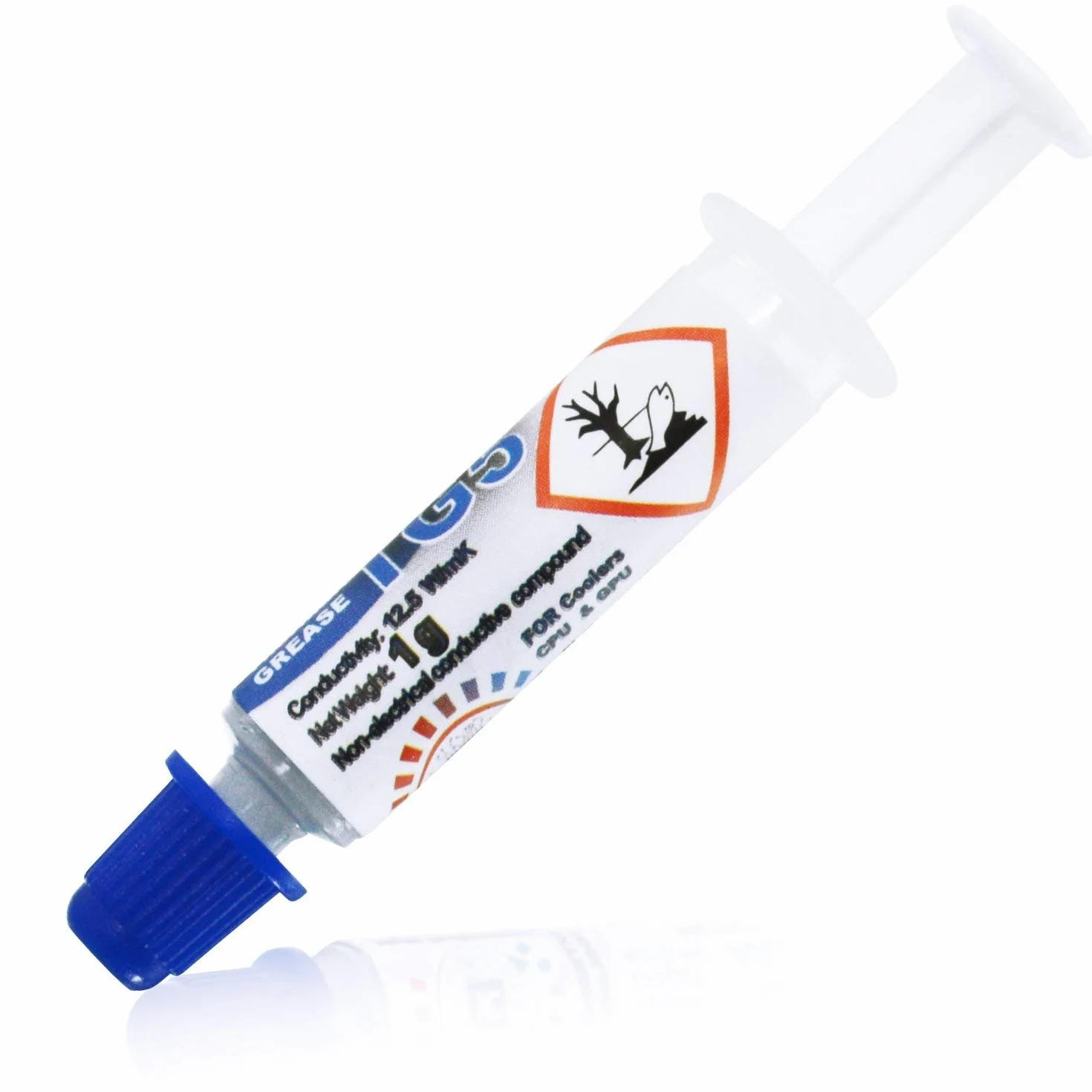 AABCOOLING Thermal Grease 5 - 1g - Najwydajniejsza Pasta Termoprzewodząca, do Procesora CPU, Karty Graficznej GPU, Konsola, Laptop-ów, Doskonale odprowadza ciepło na Radiator-Chłodzenie. Nowoczesny skład, Doskonała Przewodność Termiczna do 12.5 W/mK