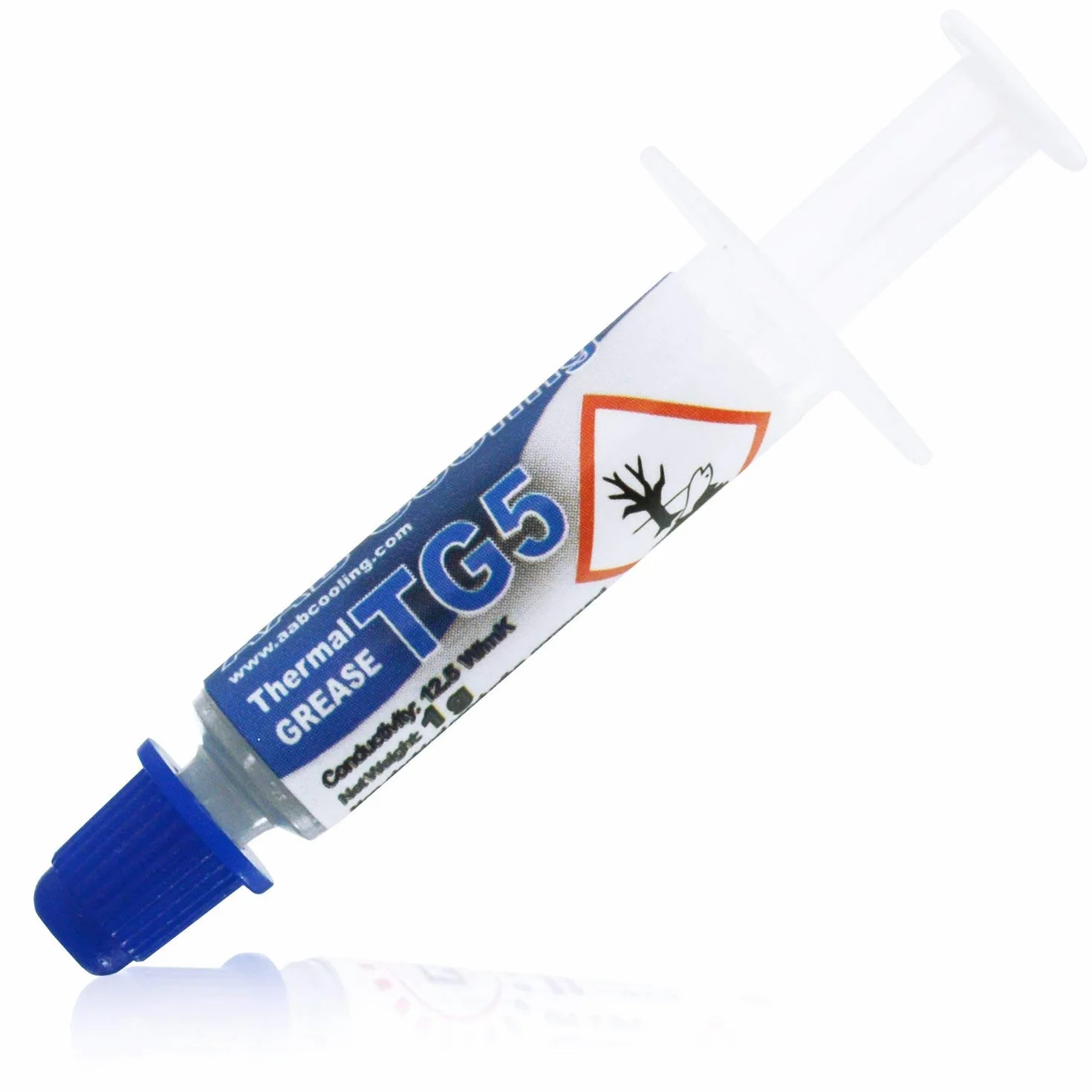AABCOOLING Thermal Grease 5 - 1g - Najwydajniejsza Pasta Termoprzewodząca, do Procesora CPU, Karty Graficznej GPU, Konsola, Laptop-ów, Doskonale odprowadza ciepło na Radiator-Chłodzenie. Nowoczesny skład, Doskonała Przewodność Termiczna do 12.5 W/mK