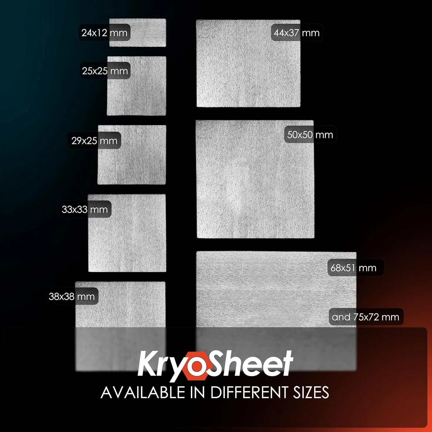 Thermal Grizzly KryoSheet (68 x 51 x 0,2 mm) – grafenowa podkładka termiczna o bardzo wysokiej przewodności cieplnej – idealna alternatywa dla pasty termicznej na CPU/GPU/PS4/PS5/Xbox - wyprodukowano