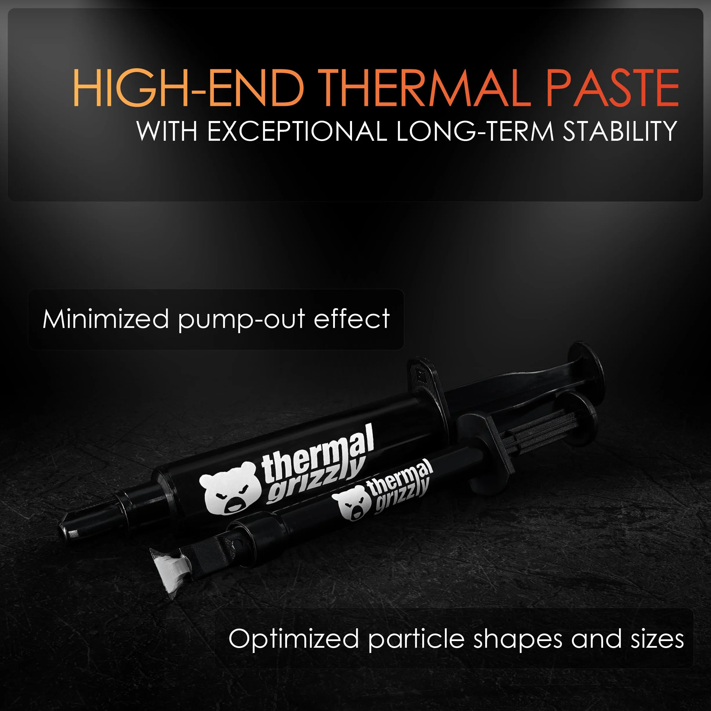 Thermal Grizzly Duronaut - 2 gramy - Zwiększona trwałość i wysoka wydajność pasty termicznej - dla maksymalnej przewodności cieplnej podczas przetaktowywania procesora/GPU/PS4/PS5/Xbox