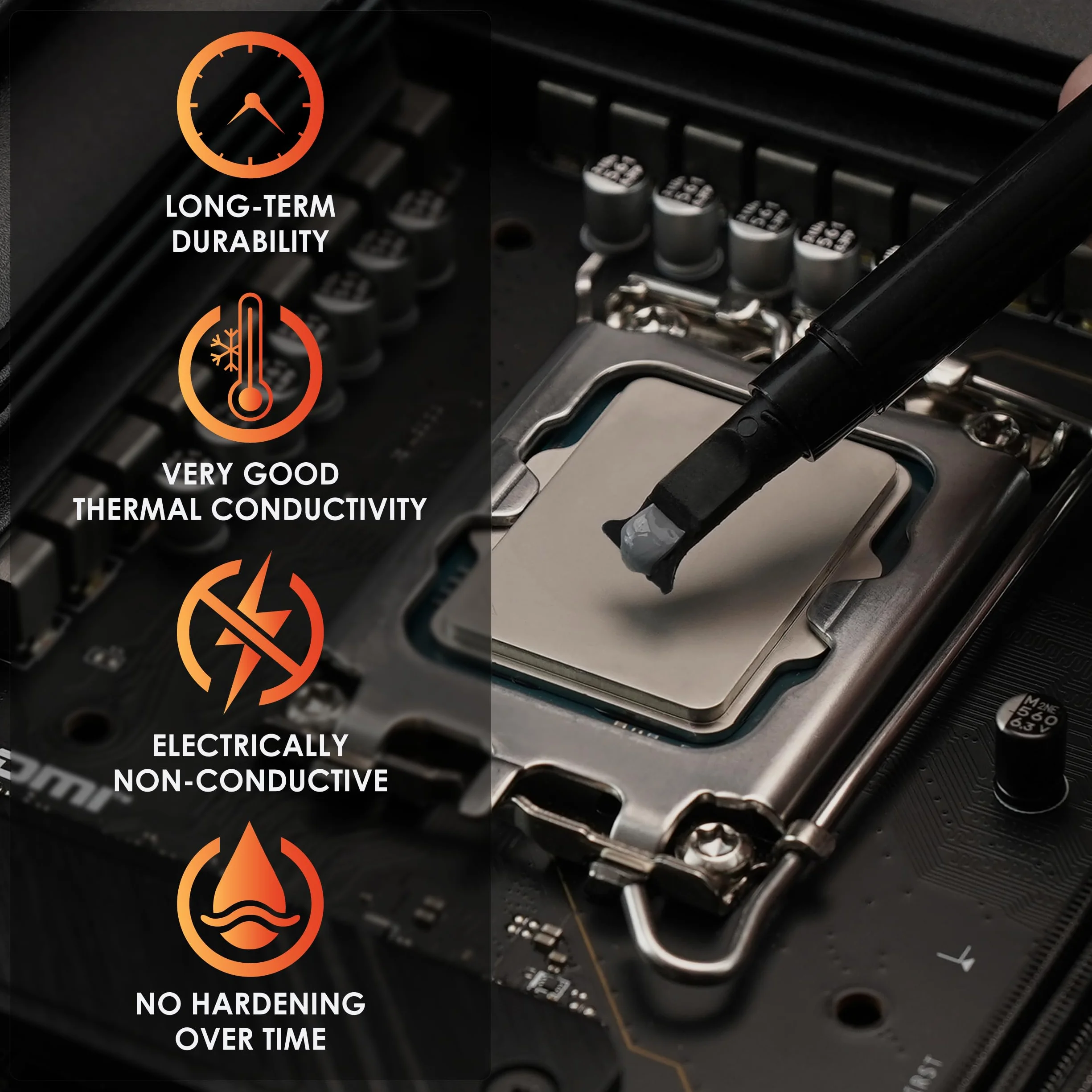CPU Cooler termiczny Grizzly Aeronaut Wärmeleitpaste - 3,9 grama/1,5 ml