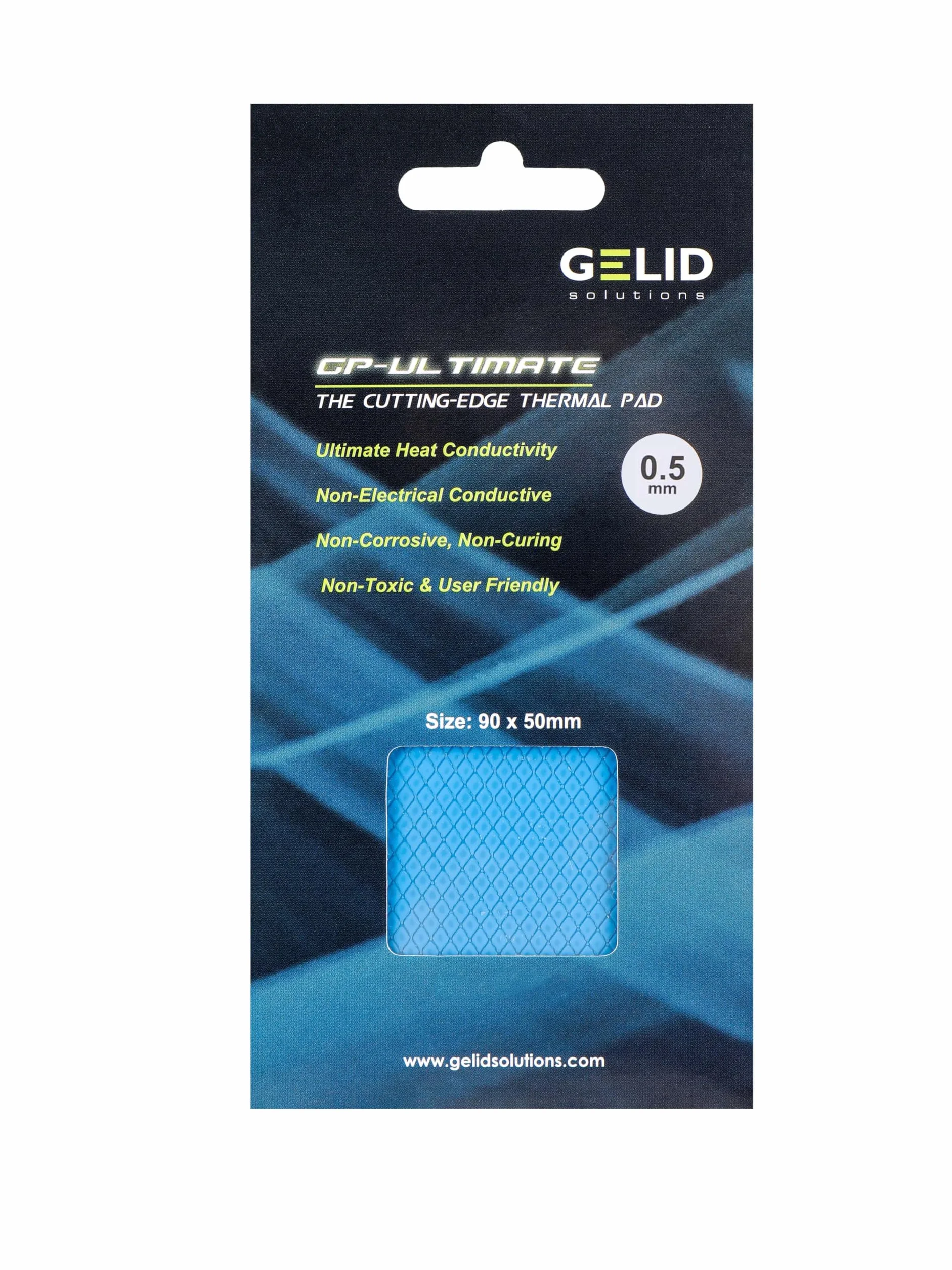Gelid Solutions GP-Ultimate - Podkładka Ermiczna 90x50x0.5mm. Doskonałe Przewodzenie Ciepła, Idealny Wypełniacz Szczelin. Łatwa Instalacja, Przewodność Cieplna 15W