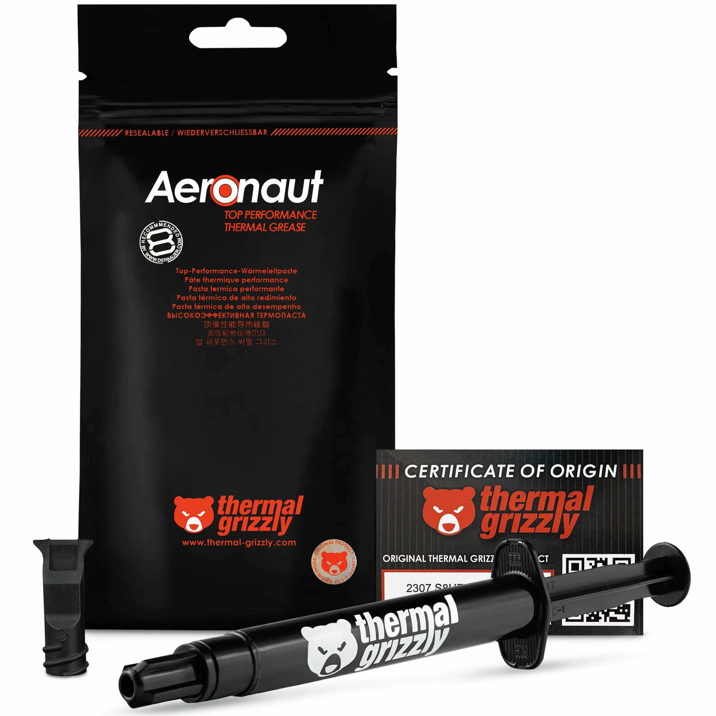 CPU Cooler termiczny Grizzly Aeronaut Wärmeleitpaste - 3,9 grama/1,5 ml