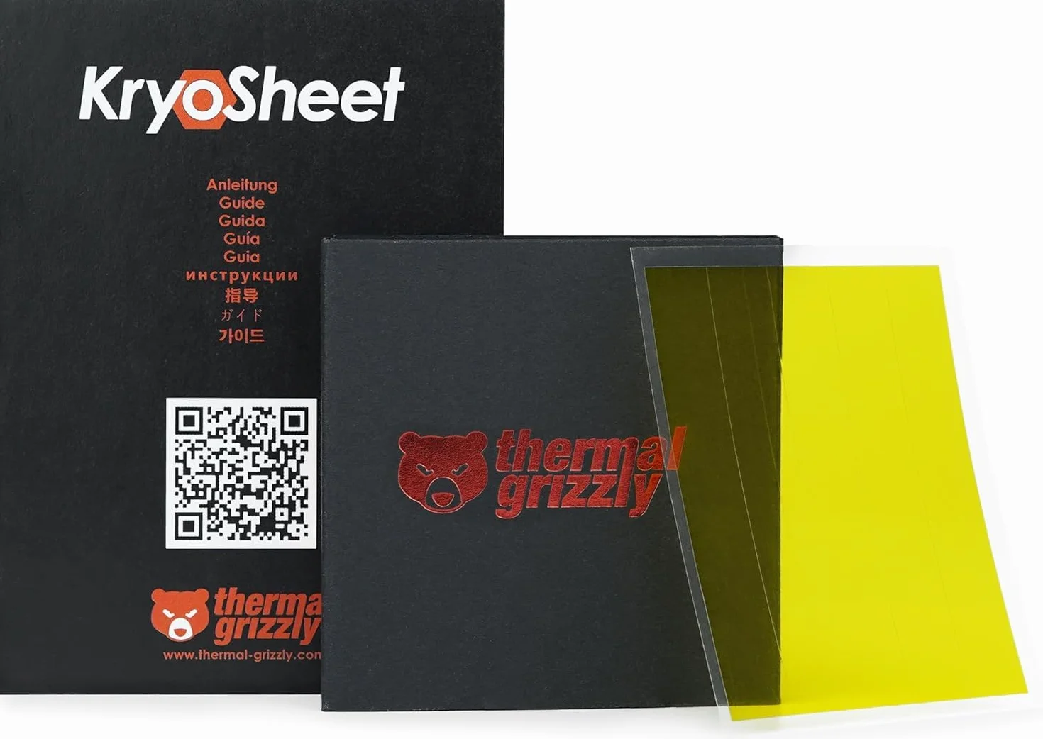 Thermal Grizzly KryoSheet (68 x 51 x 0,2 mm) – grafenowa podkładka termiczna o bardzo wysokiej przewodności cieplnej – idealna alternatywa dla pasty termicznej na CPU/GPU/PS4/PS5/Xbox - wyprodukowano