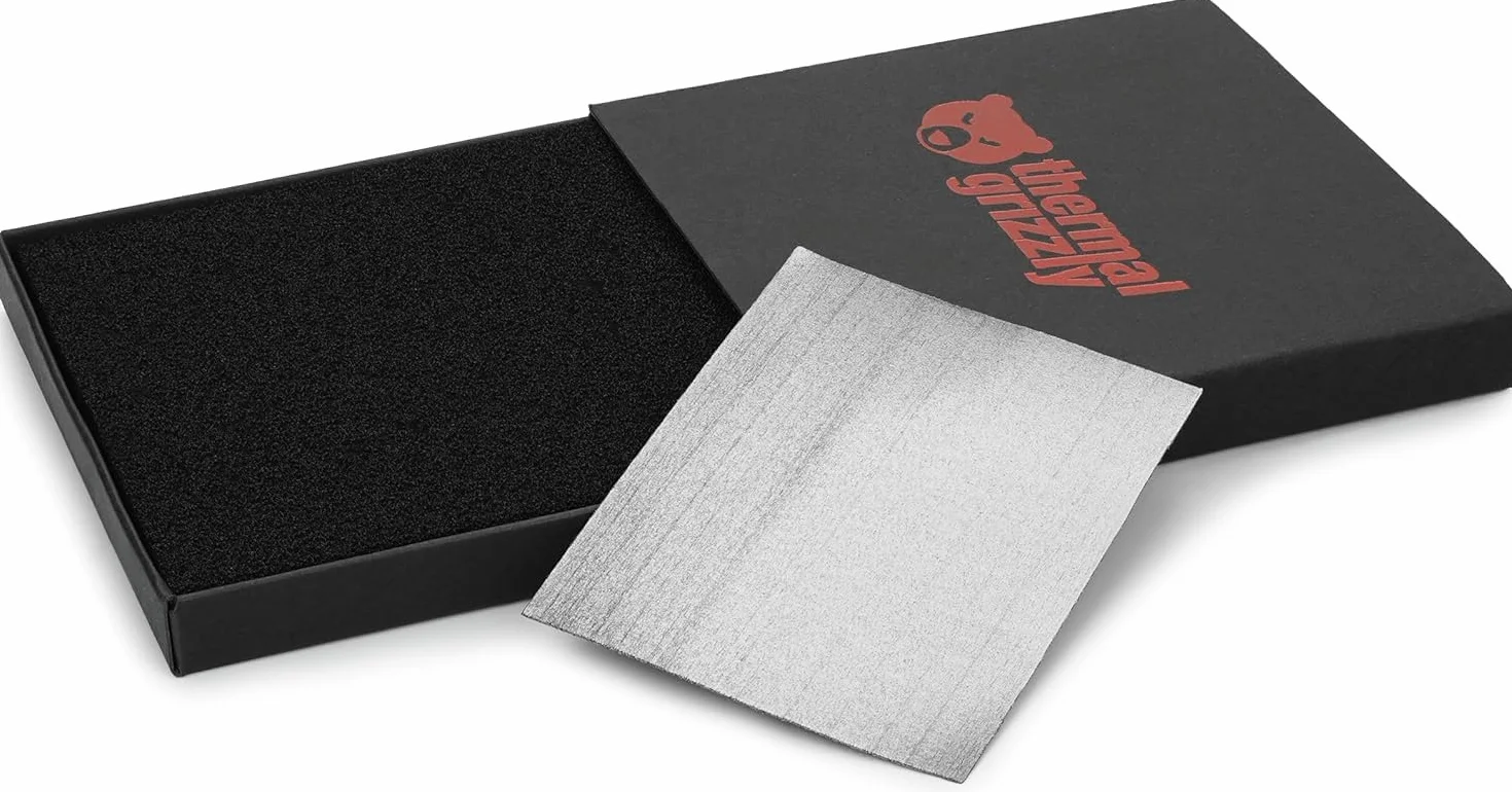 Thermal Grizzly KryoSheet (68 x 51 x 0,2 mm) – grafenowa podkładka termiczna o bardzo wysokiej przewodności cieplnej – idealna alternatywa dla pasty termicznej na CPU/GPU/PS4/PS5/Xbox - wyprodukowano