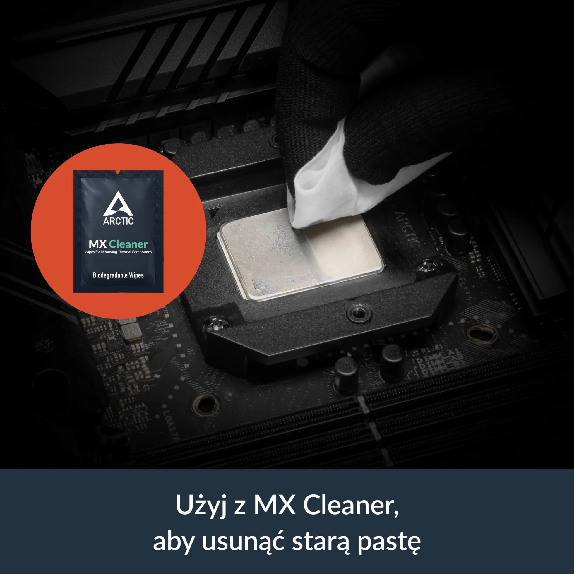 ARCTIC MX-7 (8 g) – Wysokowydajna pasta termoprzewodzącaj do CPU, konsol, procesory, kart graficznych i laptopów. Bardzo wysoka przewodność, długa trwałość, nieprzewodząca, niepojemnościowa