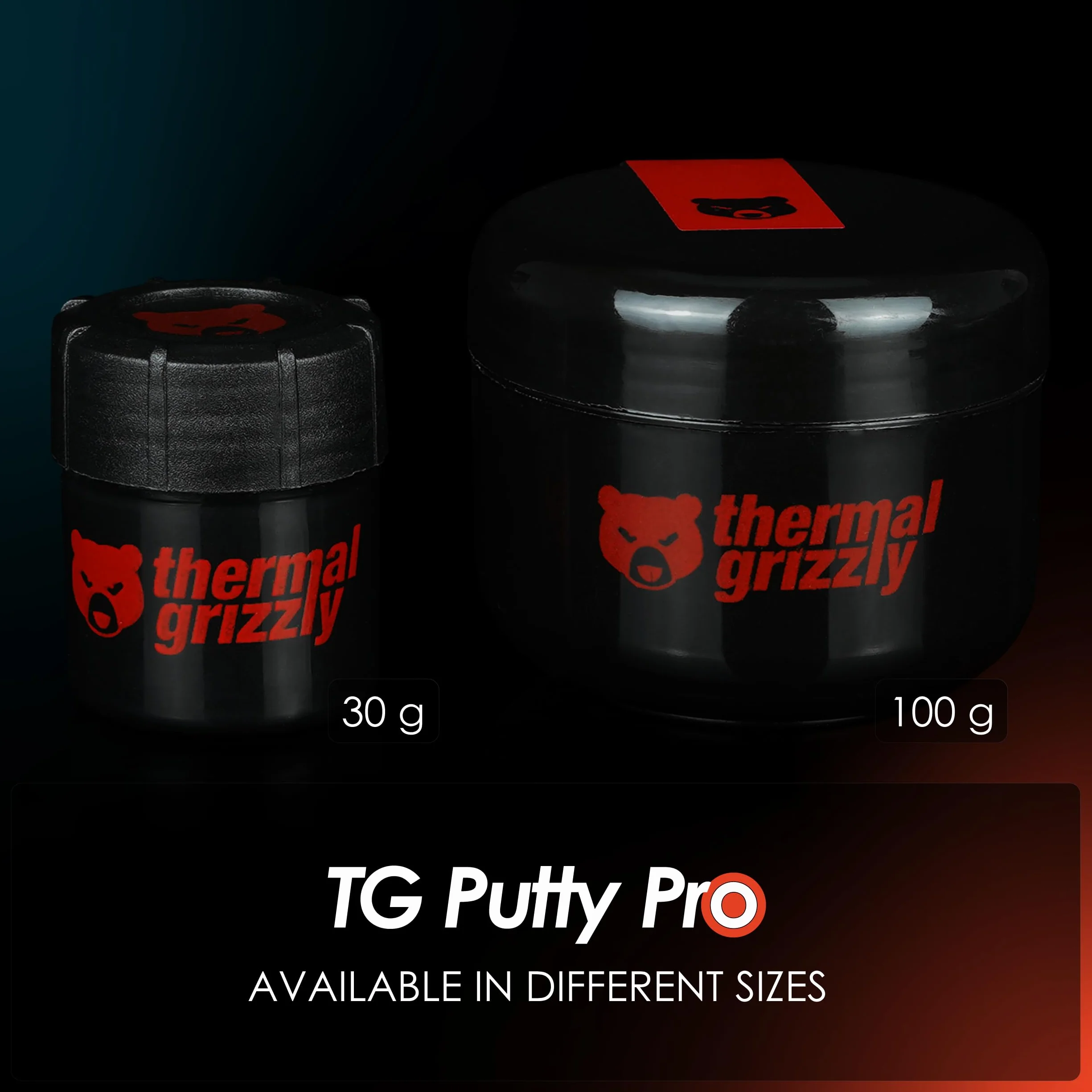 Thermal Grizzly TG Putty Pro - 30 gramów - wysokowydajna elektryczna nieprzewodząca masa termiczna do zastosowań GPU i PCB